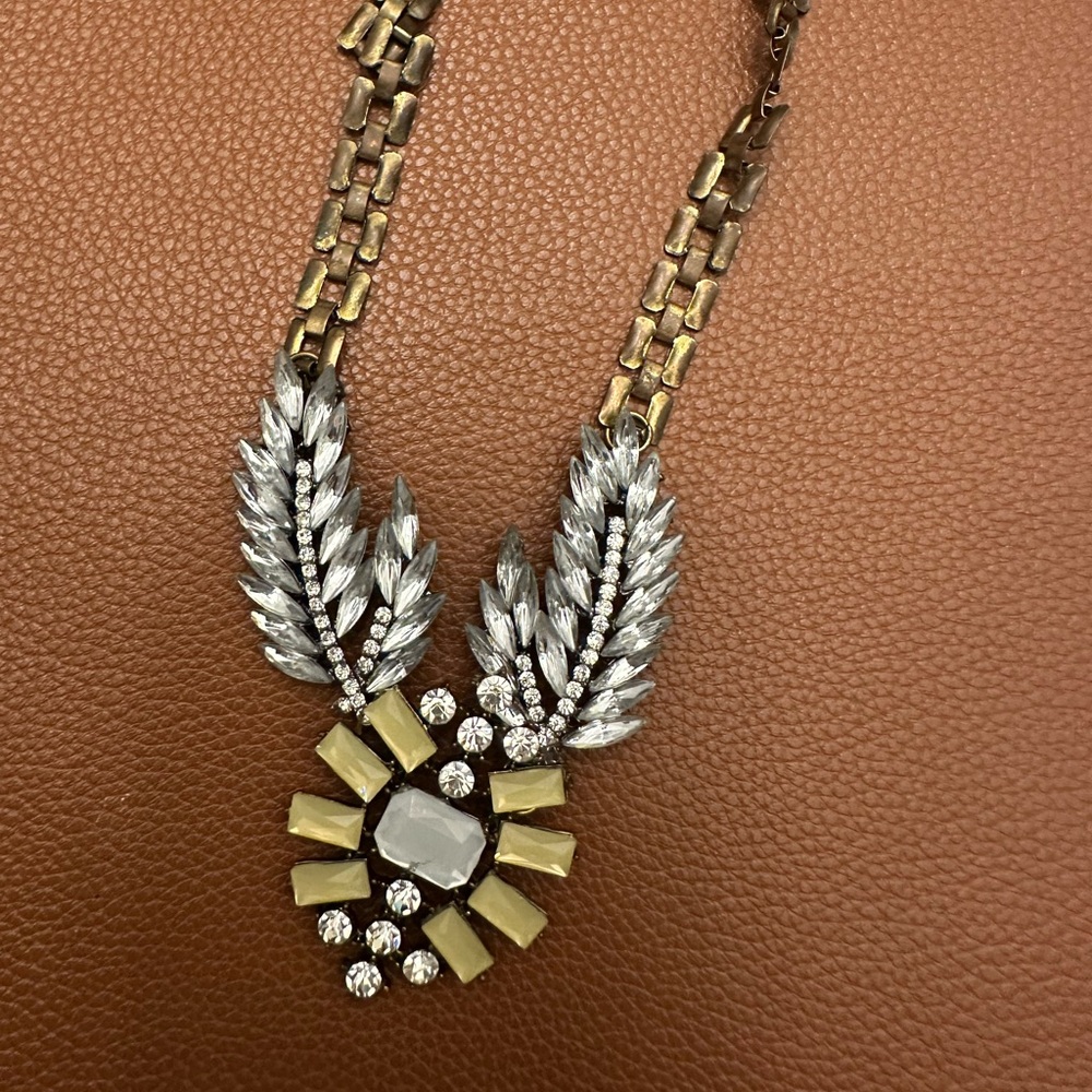 Winged Glory Crystal Statement Necklace